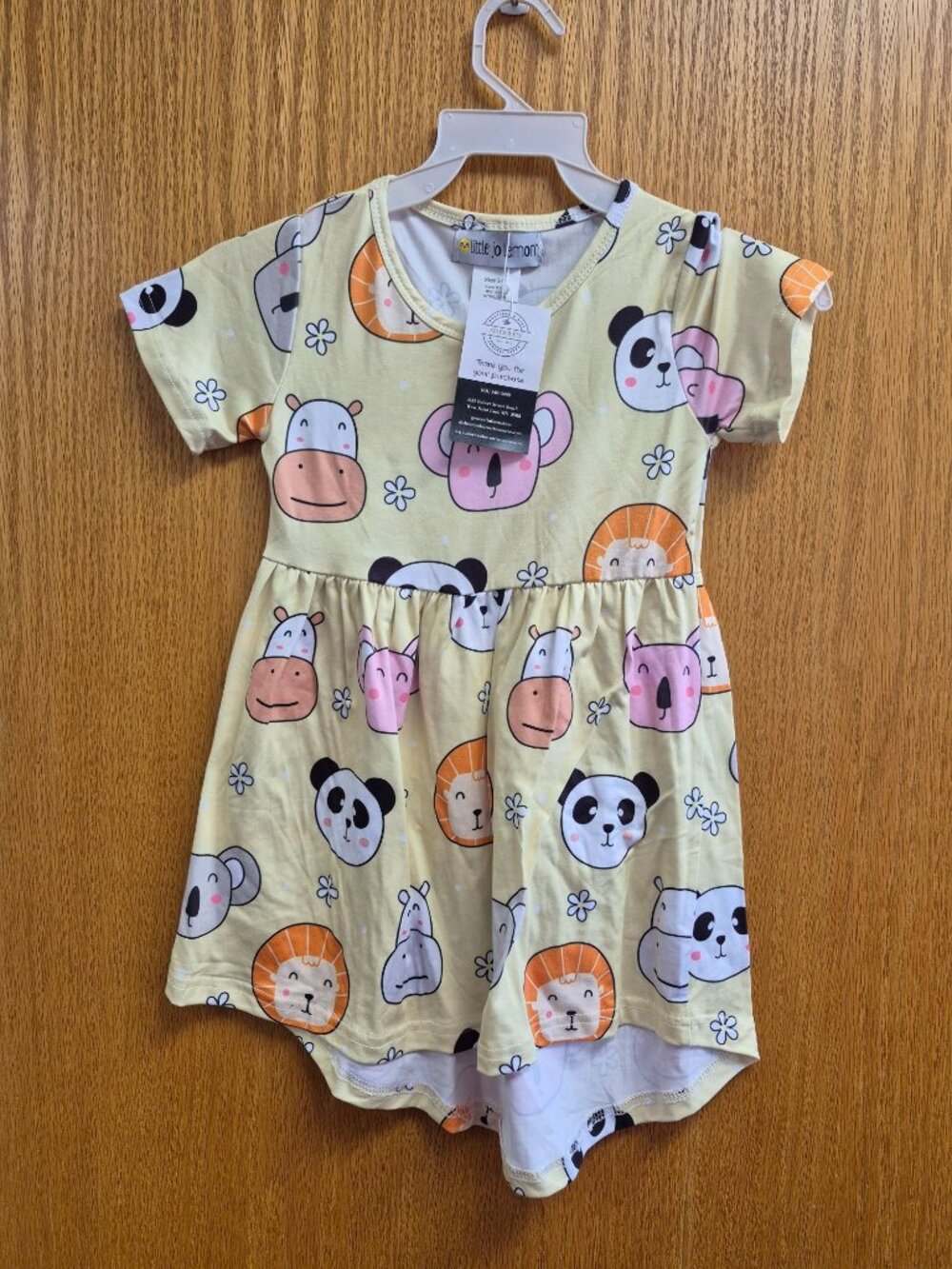 Koala and Pals Tunic Top - Little jo lemon 5/6